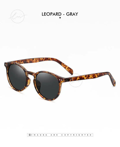 Ochelari de soare LM Retro rotunzi pentru femei și bărbați, ultralegeri, din TR90, polarizați, unisex, pentru șofat, ochelari de soare vintage, UV400, Gafas De Sol