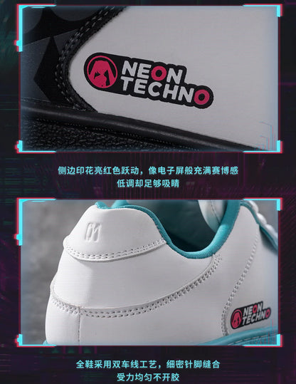 Moeyu Hatsune Miku Shoes for Women and Men Vocaloid Cosplay Anime Sneakers Tennis Lace-Up Sport Athletic Running Casual Shoes
