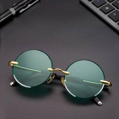 Ochelari de soare din rășină pentru bărbați, fără ramă, cu protecție UV400, ochelari de protecție stilată, ochelari de soare decorativi de vară