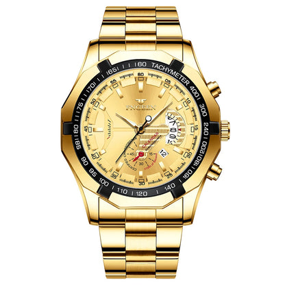 BINBOND Orginal Quartz Wristwatches For Men Luxury Luminous Waterproof Auto Date Men's Watch Stainless Steel Reloj Free Ship
