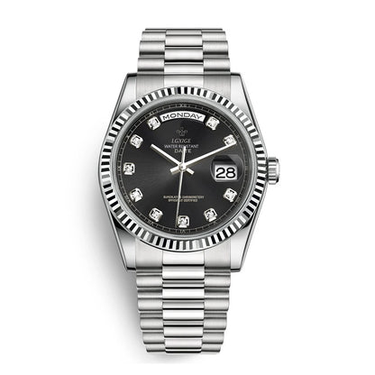 LGXIGE Diamonds Dial Wrist Watch For Men Top Brand Luxury Fashion Men Watch Casual Quartz Wristwatch Waterresistant Male Clock