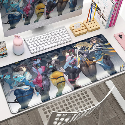 Large XXL DIY Cool Overwatch Mouse Pad Keyboard Table Gaming Accessories Non-Slip Rubber Edge locking spped Laptop Rug desk Mat, produit gaming premium Fraquane