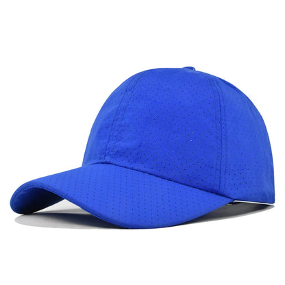 Dry Quickly Sun Cap Woman Outdoors Casual Sport Hat Men Big Size Baseball Cap 55-60cm Adjustable Sun Visor Cap Peaked Cap