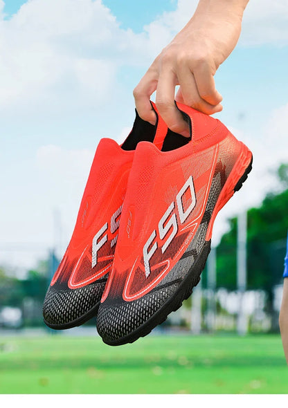 Chaussures de Football originales professionnelles pour hommes, confortables, de haute qualité, bottes de Football rapides pour entraînement, chaussures de Football ultralégères