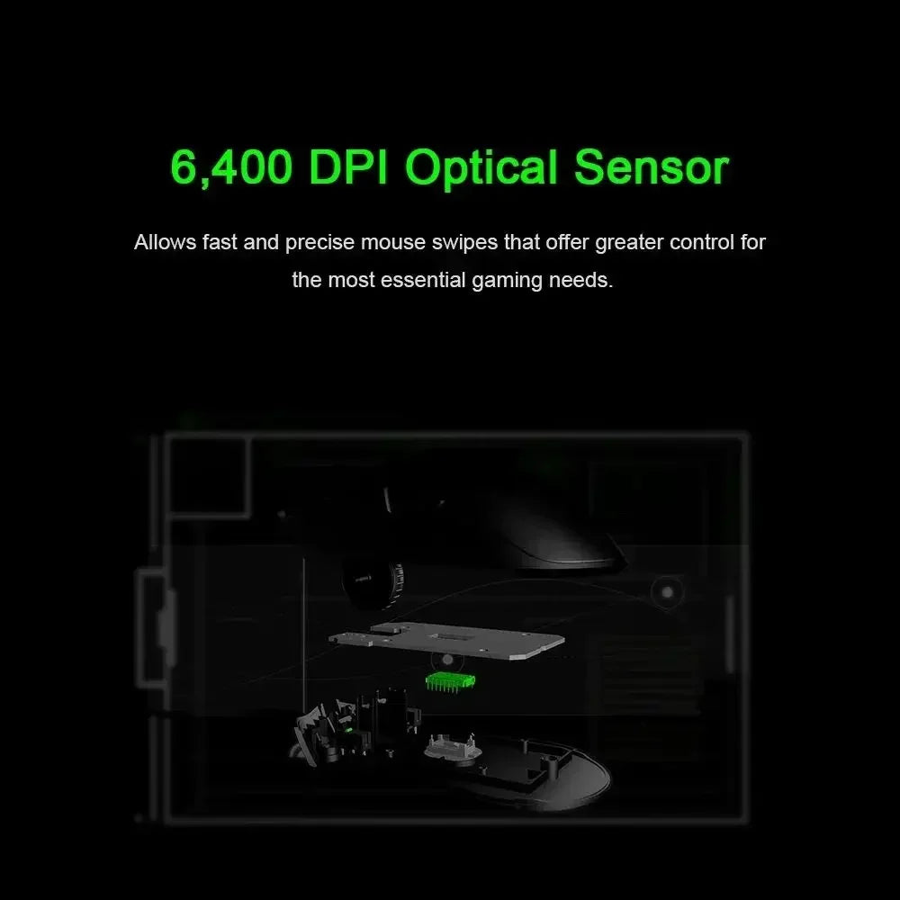 Razer NEW YEAR GIFT gift Thunder Snake Viper Mini Computer Esports Cable Gaming Mouse Laptop RGB Light, Small Hand Mouse