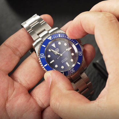 Watchdives WD1680Q V2 Men Watch VH31 Sweep Second Quartz Movement AR Sapphire Luminous BGW9 20Bar Waterproof Steel Wristwatches