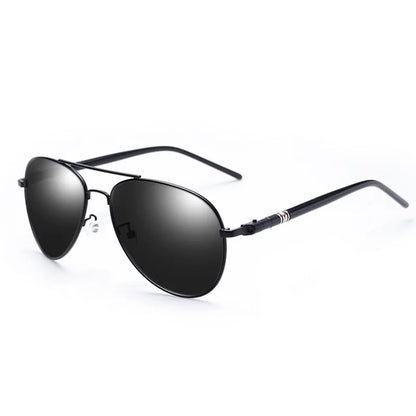 Ochelari de soare polarizați pentru bărbați și femei, ochelari colorati cu lentile reflectorizante, ochelari de soare pentru șofat, negri, unisex, cu lentile de pilot, UV400