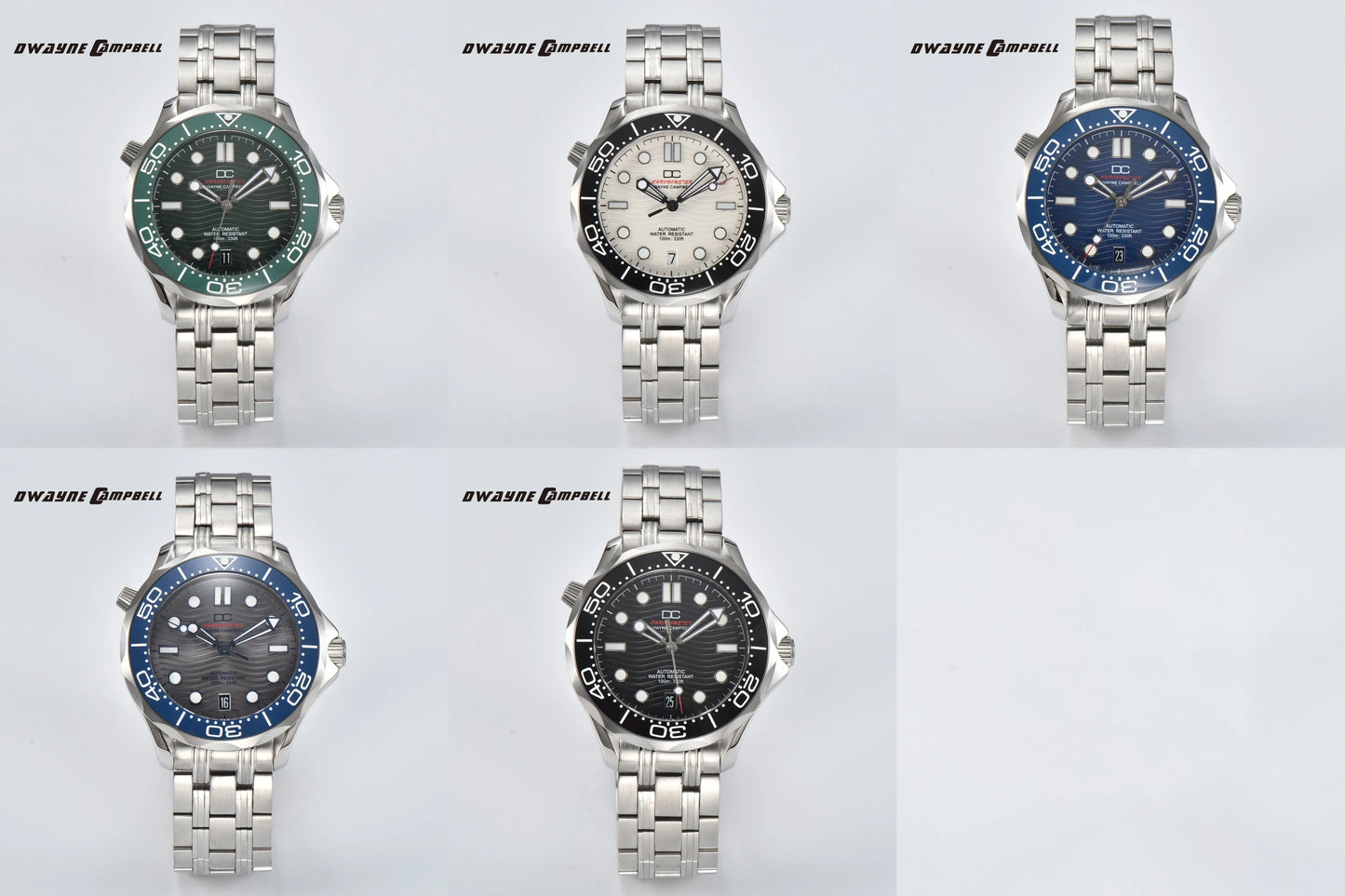 DWAYNE CAMPBELL Orologio da uomo di alta gamma NH35 automatico meccanico, lunetta in ceramica, impermeabile, classico da business
