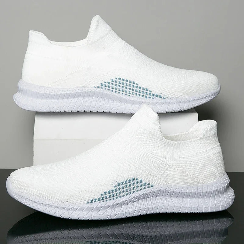 Lightweight Men's Walking Shoes Outdoor Soft Male Casual Shoes Flexible Breathable Men Loafers Slip-On Footwear Sneakers 39-48