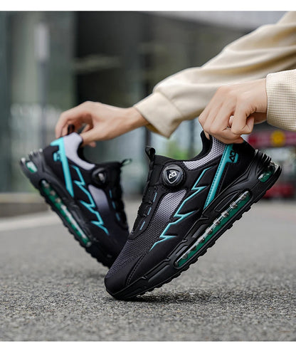 Zapatillas de running para hombre de primavera y verano, calzado de senderismo para exteriores, zapatillas de trail resistentes al desgaste con cierre BOA, transpirables, de estilo deportivo y casual