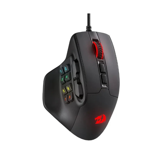 Redragon M811 Aatrox MMO Gaming Mouse, Wired RGB Gaming Mouse with 15 Programmable Buttons, 12400 DPI Ergonomic Optical Gamer Mouse