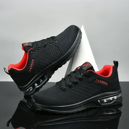 Men's Running Shoes Outdoor Sports Casual Mesh Tennis Shoes, Lace-Up Lightweight Gym Jogging Shoes for Men, 2025 New Male Sneakers