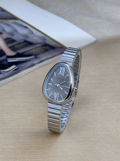 New Ladies Watches gift Snake Head Watch for Women Luxury Fashion Steel Strap Quartz Wristwatches Dropshipping Clock