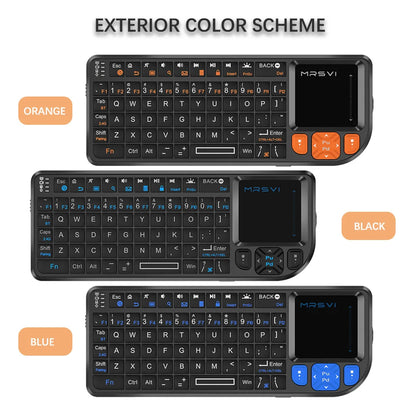 MRSVI Mini Keyboard A8 PLUS,Backlit 2.4GHz&Bluetooth5.0 Wireless Keyboard with Touchpad for Android TV Box,Mac,Laptop,Windows