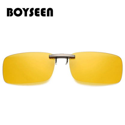 BOYSEEN Ochelari de soare polarizați cu clemă, lentile pentru vizibilitate zi și noapte la volan, unisex, sport, pescuit, ochelari pentru miopie, bărbați, femei, călătorii, activități în aer liber