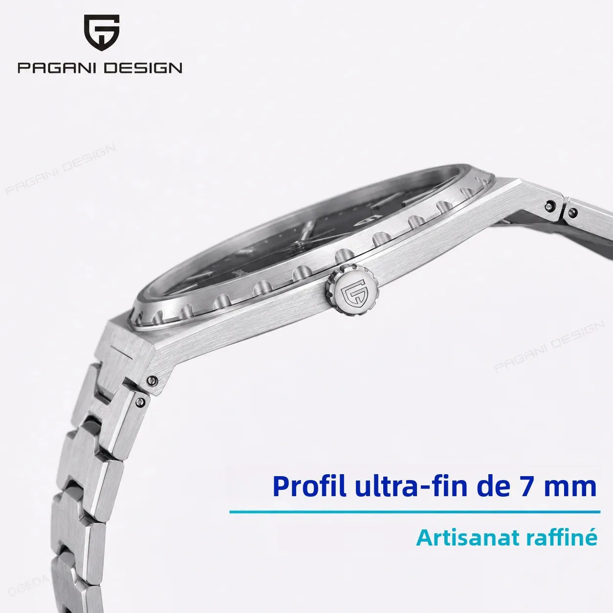 PAGANI DESIGN 2026 new ultra-thin 7mm quartz men's watch stainless steel sapphire 10Bar waterproof C3 upgrade V2 reloj hombre