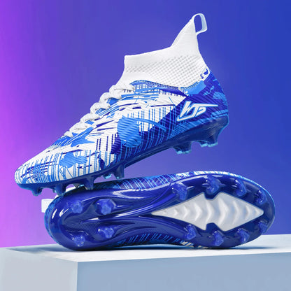 Chaussures de Football pour hommes TF/FG Sneaker garçon confortable société Original résistant chaussures de Football de qualité supérieure bottes de Football à longues pointes