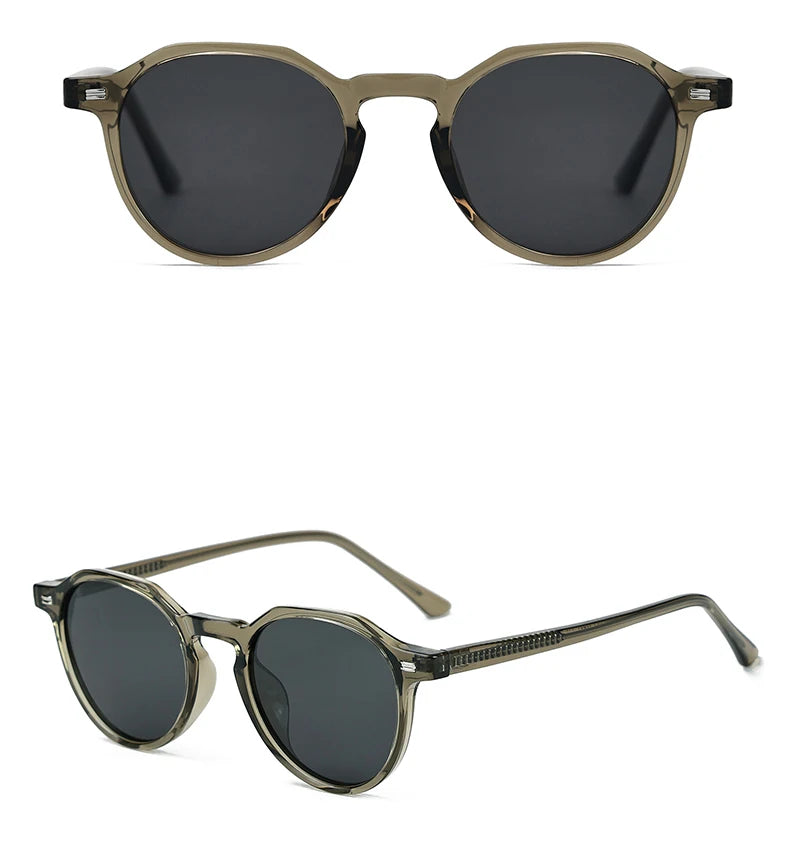 Ochelari de soare de modă Peekaboo TR90, UV400, pentru femei, verzi și maro, polarizați, pentru bărbați și femei, din acetat, unisex, stil de vară