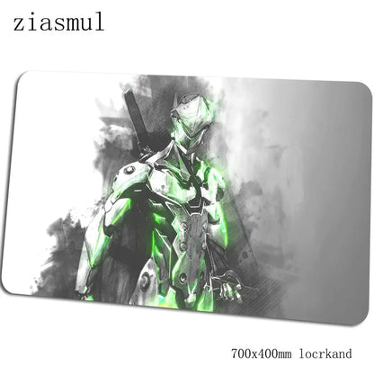 Tappetino per mouse Overwatch, elegante tappetino per computer 70x40cm, gaming mousepad grande XL, tappetino per mouse e tastiera per giochi PC e scrivania gamer