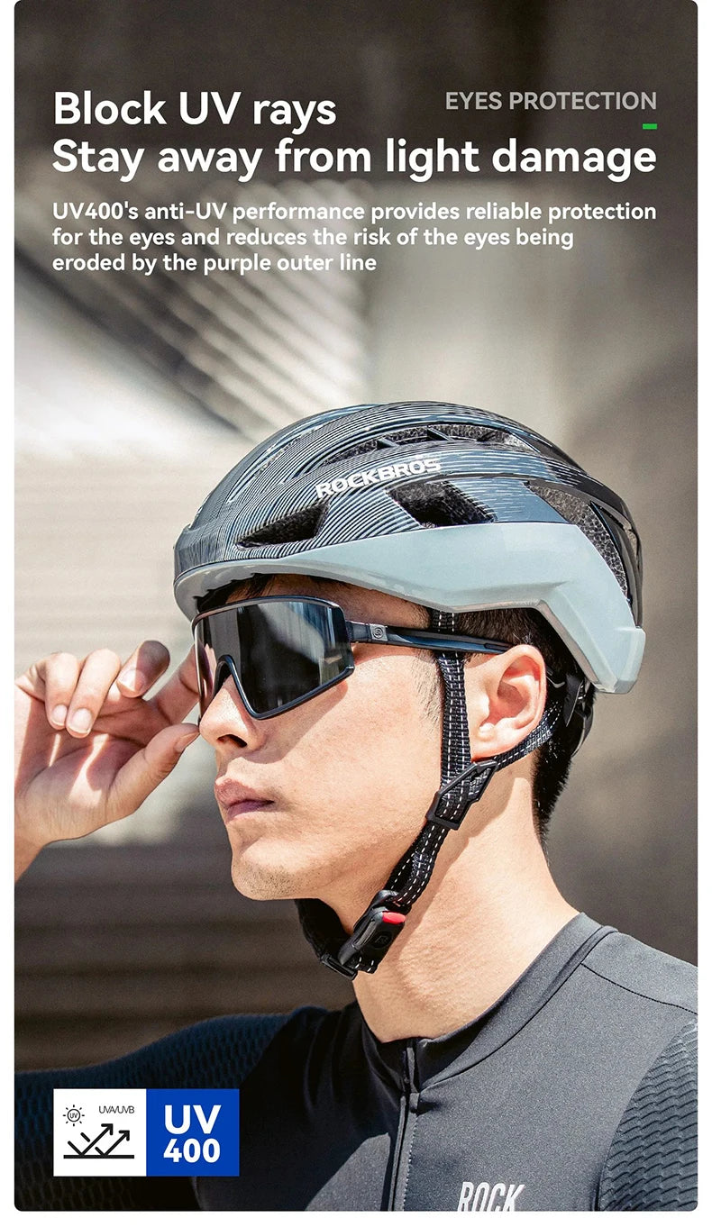 Ochelari de ciclism ROCKBROS: ochelari de soare polarizați, fotocromatici, anti-ceață, ochelari de protecție rezistenți la vânt, ochelari sportivi pentru MTB și biciclete de șosea