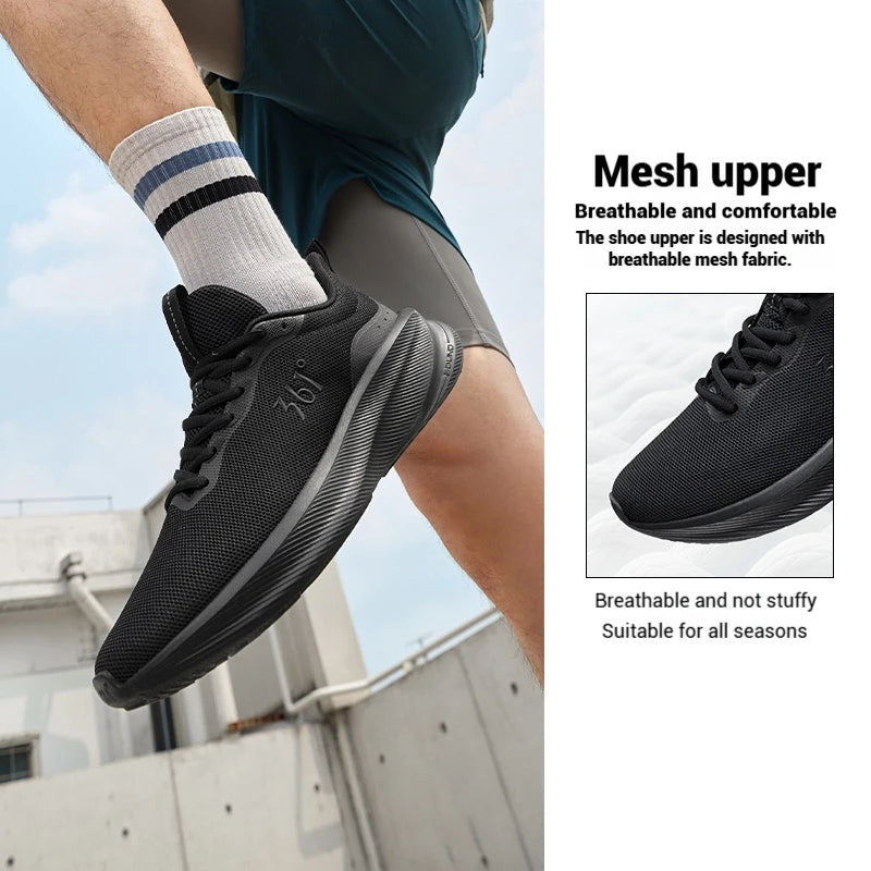 361 Degrees Fengye 5.0 Running Shoes Lightweight Wear Resistant Shock Absorbent Breathable Soft Soled Male Sneakers 672542210F