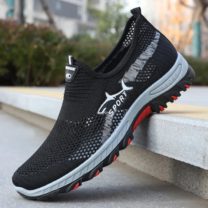 Zomerse herensneakers sportieve mesh herenschoenen ademende sportschoenen canvas lichtgewicht sneakers goedkope schoenen uitverkoop