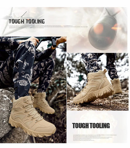 Verbeterde tactische gevechtstrainingslaarzen voor heren, outdoor camping, slijtvast, snelle respons, wandelschoenen, vissen, jagen, sneakers voor mannen