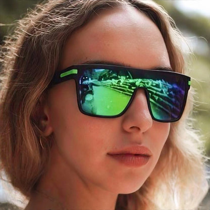 Ochelari de soare de modă pătrați supradimensionați, cu lentile monolitice UV400, pentru condus, vacanță și uz zilnic, unisex, stil retro, clasici și eleganți