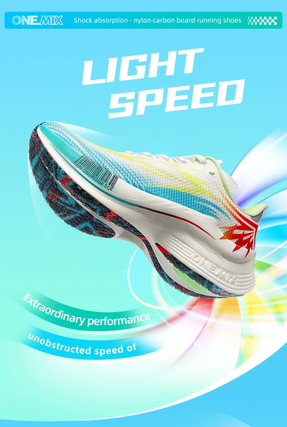 ONEMIX 2026 New Arrival Training Running Shoes for Men, Full Sole Nylon Plate Sport Shoes, Breathable Summer Female Jogging Shoes