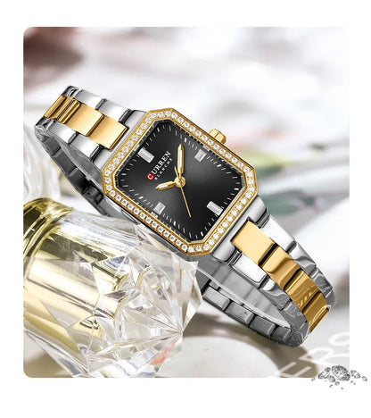 CURREN Elegant Quartz Ladies Wristwatch Top Brand Original Watch For Women Luxury Waterproof Luminous Watches