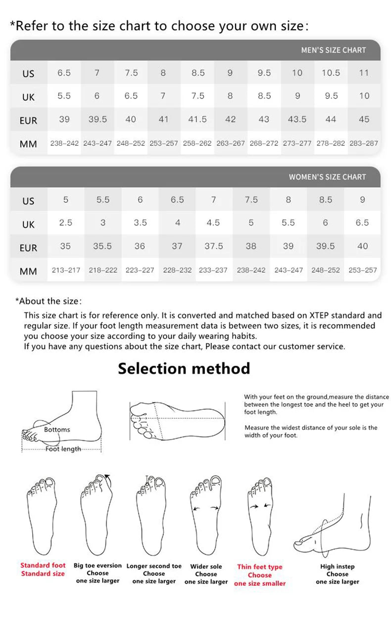 Xtep Casual Shoes For Men  Summer Durability Men's Sports Shoes Wear-Resistant Lace Up Non-Slip Outdoor Shoes 876219320026