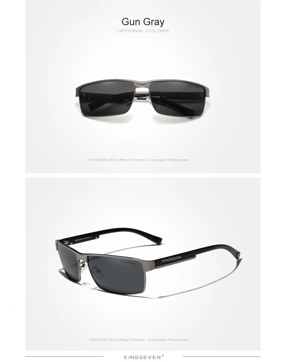 KINGSEVEN Ochelari de soare polarizați fotocromatici pentru bărbați, model pentru femei, ochelari de soare cameleon, UV400, anti-orbire, pentru șofat, ochelari pătrați