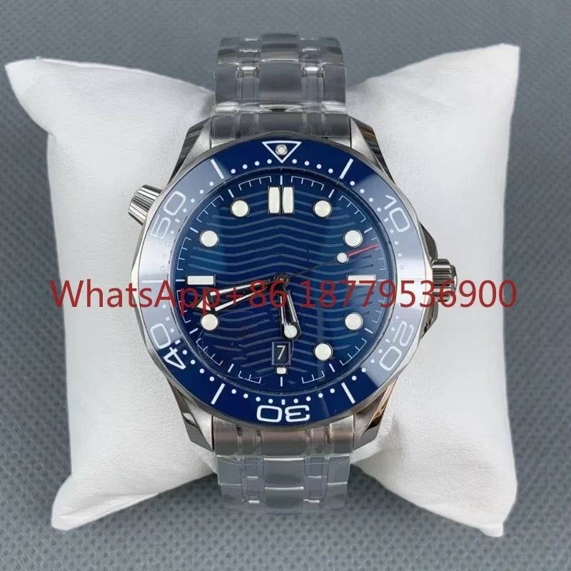 2026 High Quality Men's 904l Stainless Steel Automatic Mechanical 42mm Ceramic Watch Ring Watches Customized