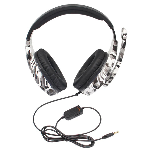 Casque de jeu de Camouflage 3.5mm Aux Cool Gamer casque pour PS4 PS3 Xbox Switch stéréo casques d'ordinateur montés sur la tête cadeau