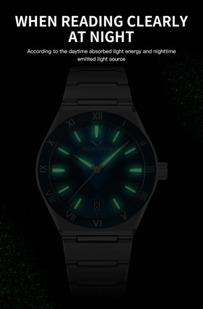Dropshipping New Fashion Specht & Söhne Luxury Quartz Watch For Men 38MM Stainless Steel Watch Sapphire Crystal 50M Waterproof