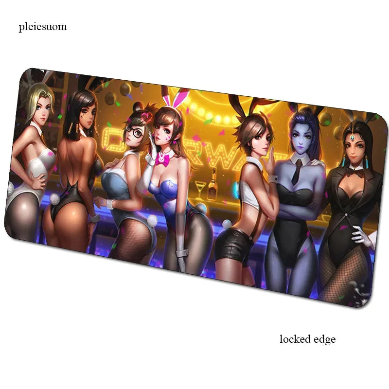 Tappetino mouse gaming Overwatch con stampa HD, 900x400x3mm, tappetino gamer per scrivania computer, mousemat PC economico per notebook