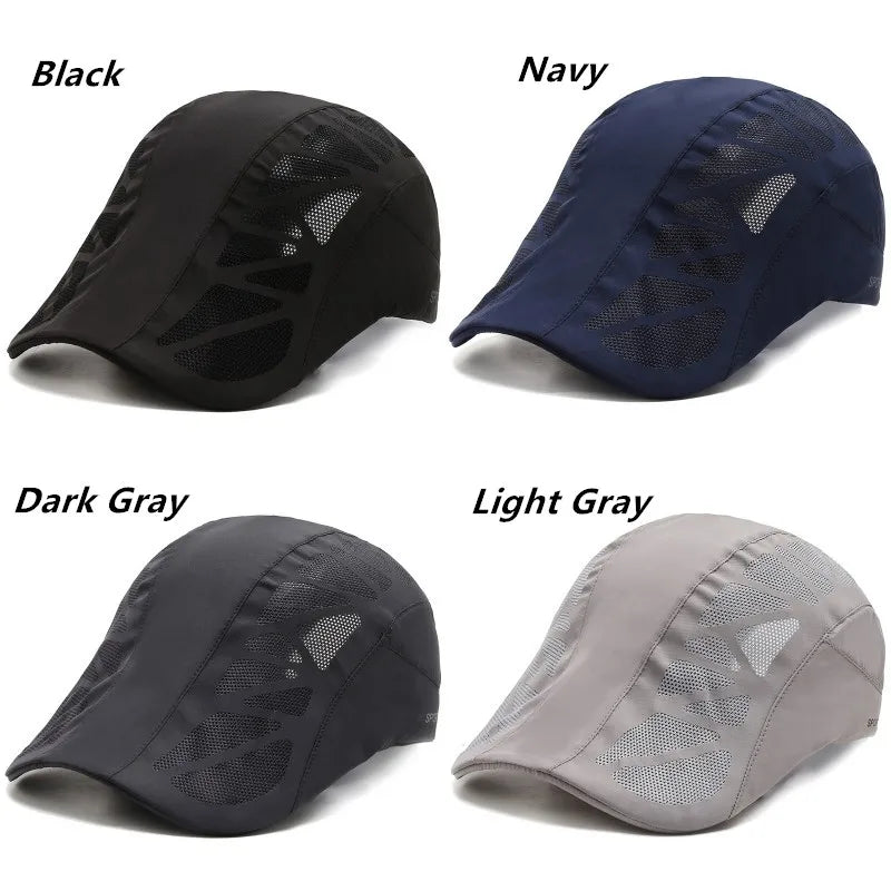 Unisex SPORTS Letter Printed Quick-drying Baseball Cap Sunhats Outdoor Summer Breathable Mesh Sunshade Caps Beret Visor Golf Hat