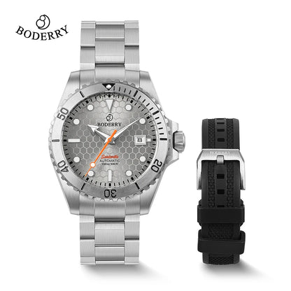 Boderry Bronze Watch Seaturtle Titanium Diver Luxury Wristwatch Automatic Mechanical Wristwatch Sport 200M Waterproof Luminous