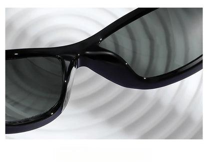Rivets Y2K Sports Punk Sunglasses Women Designer Rectangle Goggle Men Luxury Sun Glasses UV400 Driving Cycling Fashion Eyewear