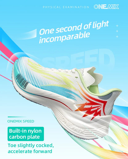 ONEMIX 2026 New Arrival Training Running Shoes for Men, Full Sole Nylon Plate Sport Shoes, Breathable Summer Female Jogging Shoes