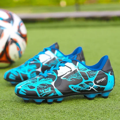 New Men Kids Soccer Shoes Cleats Ultralight Football Boots Boys Non-Slip Grass Adult Professional Training Shoes Drop Shipping