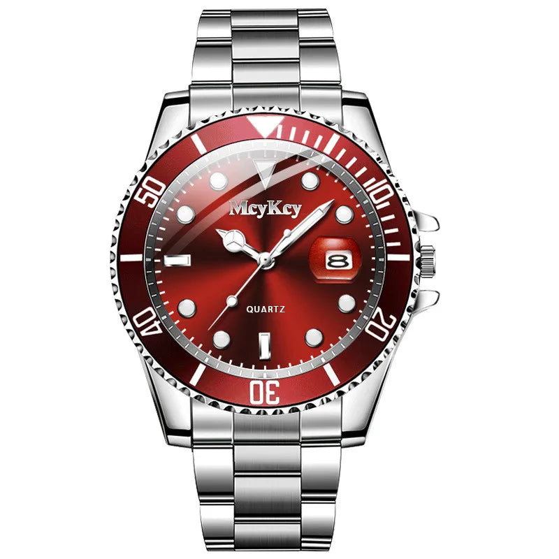 Luxury Large Dial Men Business  Watches Fashion Calendar Men's Quartz Watch Reloj Hombre