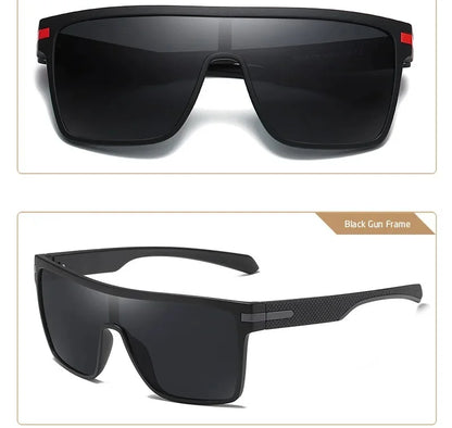 Ochelari de soare polarizați CRIXALIS pentru bărbați, pătrați, supradimensionați, antireflex, pentru șoferi, ochelari de soare cu oglindă, pentru femei, ochelari de protecție UV400, pentru bărbați