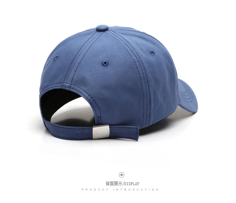 Fashion 100% Cotton Baseball Cap for Men and Women Letters Embroidered Snapback Hat Summer Sun Caps Unisex Casual Hip Hop Hats