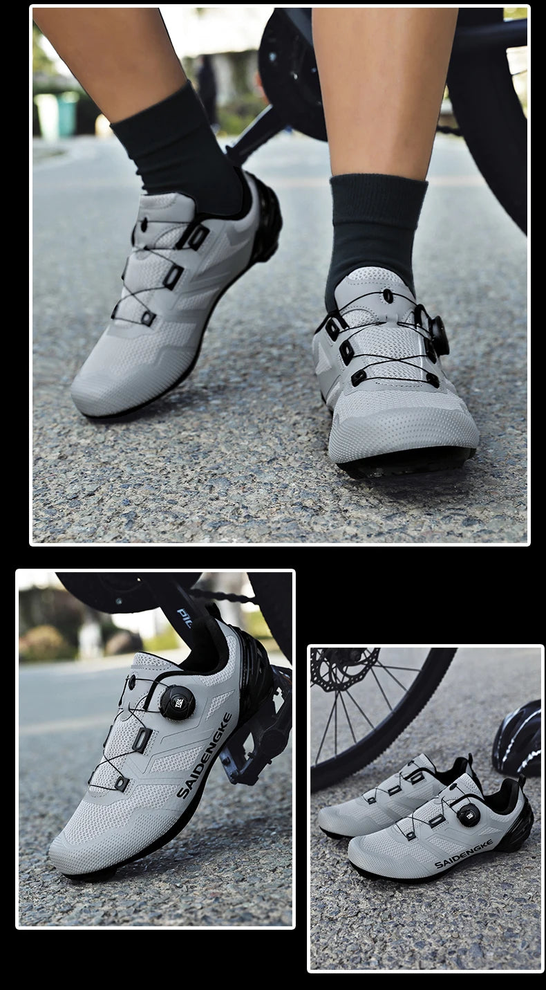 Unisex New Cycling Shoes Professional Lightweight Luxury Original Road Rubber MTB Racing Bicycle Fashion Bike Street Sports