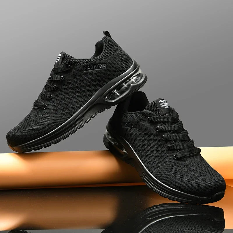 Men's Running Shoes Outdoor Sports Casual Mesh Tennis Shoes, Lace-Up Lightweight Gym Jogging Shoes for Men, 2025 New Male Sneakers