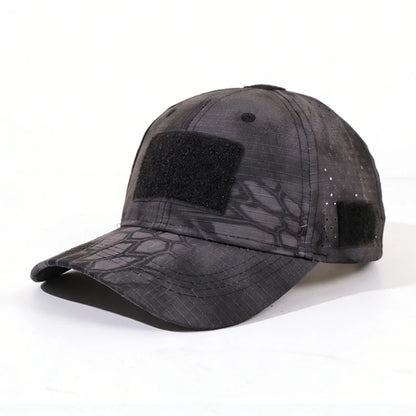 1PC outdoor functional camouflage baseball cap! Quick drying fabric+DIY sticker, a must-have for tactical trendsetters to wear