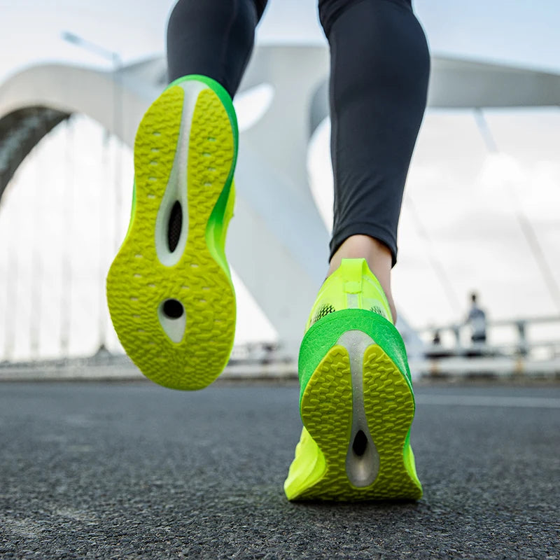 New Sports Shoes for Men & Women, Running Sneakers with Carbon Plate, Male Marathon Racing, Shock-Absorbing Athletics Training Shoes