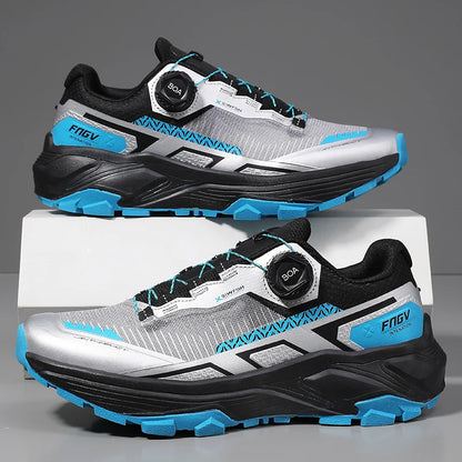Men's Running Shoes Outdoor Mesh Breathable Mountain Off-Road Climbing Shoes Wear-Resistant Cozy Fashion Sneakers for Men
