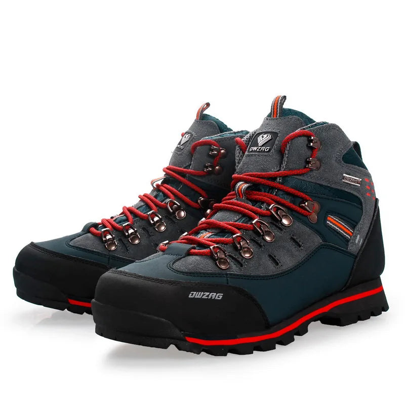 Men's Climbing Shoes, Outdoor Fashion Anti-Slip Wear-Resistant Hiking Boots, Comfortable Waterproof Snow Walking Travel Sports Shoes